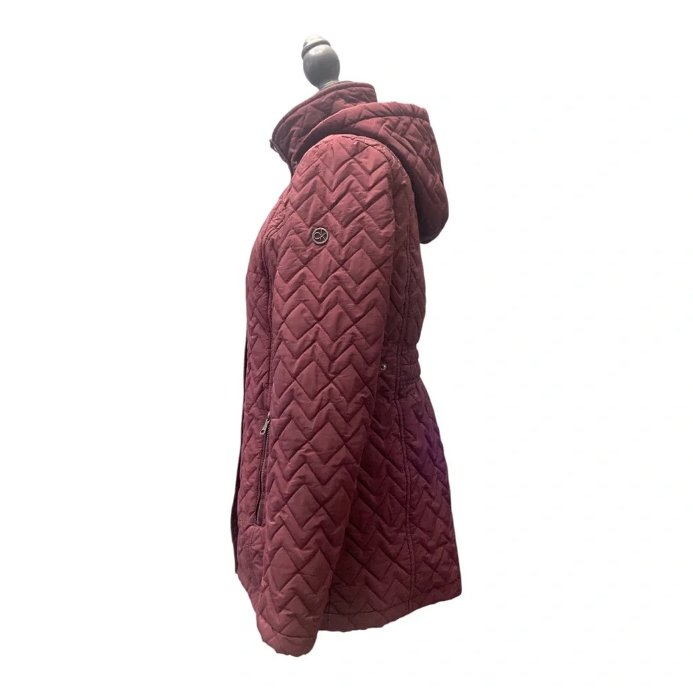 Calvin Klein Women's Hooded Quilted Puffer Jacket - Picture 2 of 12